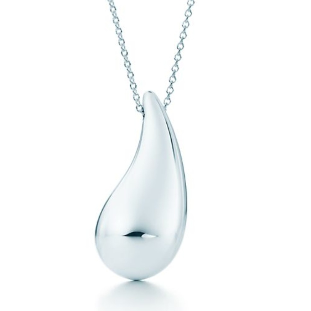 Tiffany & Co Teardrop Necklace Elsa Peretti 925